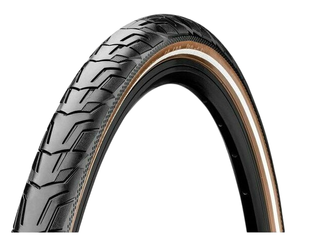 Велосипедная покрышка Continental 28x1.75 (47-622) RIDE City, Black/Brown-Reflex