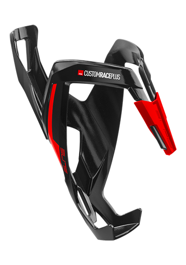 Флягодержатель Elite Custom Race Plus (черно/красный глянец)