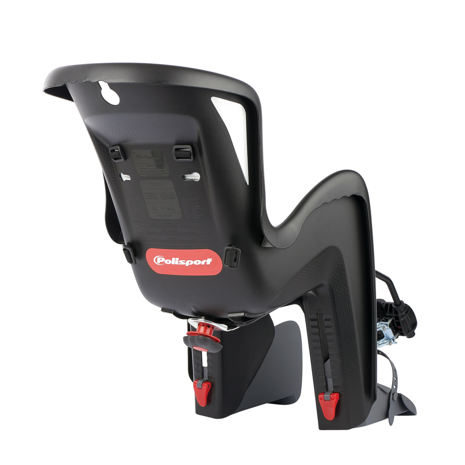 Детское велосипедное кресло Polisport Bilby Maxi FF (черный/темно-серый)