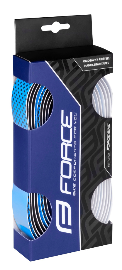 Обмотка руля Force EVA Dual (черно-синяя)