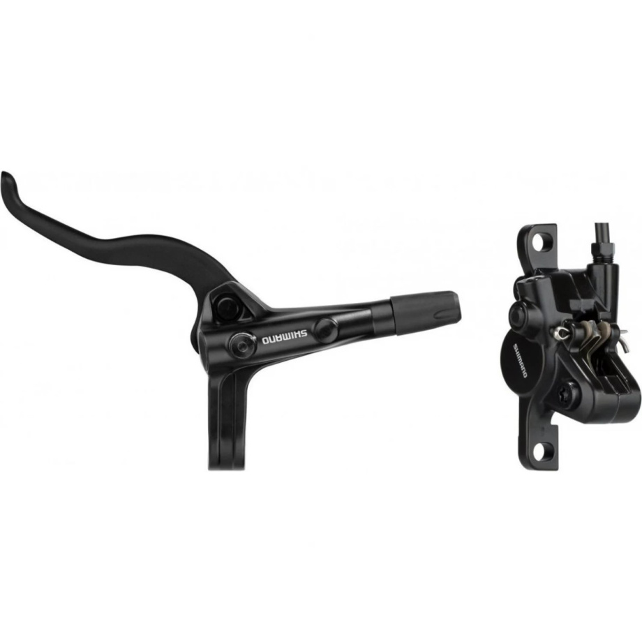 Дисковый гидравлический тормоз Shimano MT400 (задний, комплект)