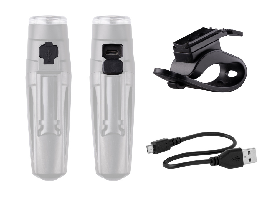 Передний фонарь Force STOGIE 900LM USB (черный)