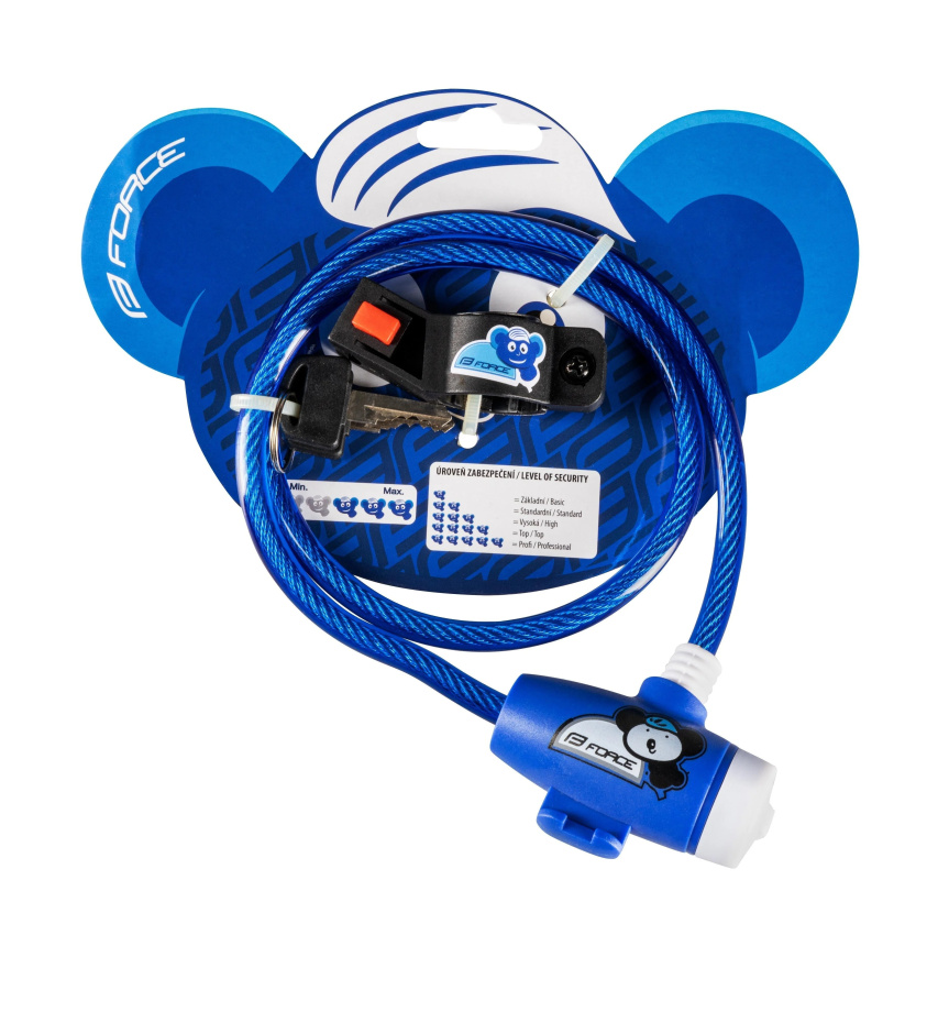 Замок Force 48977 8/800 мм (детский, синий)