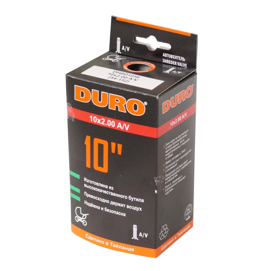 Велокамера DURO 10 x 2.00 AV