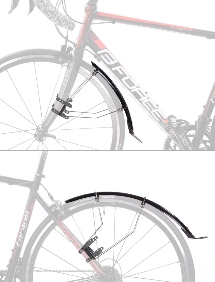 Крылья Force WIN38 Aluflex 28" + стойки (чёрные)