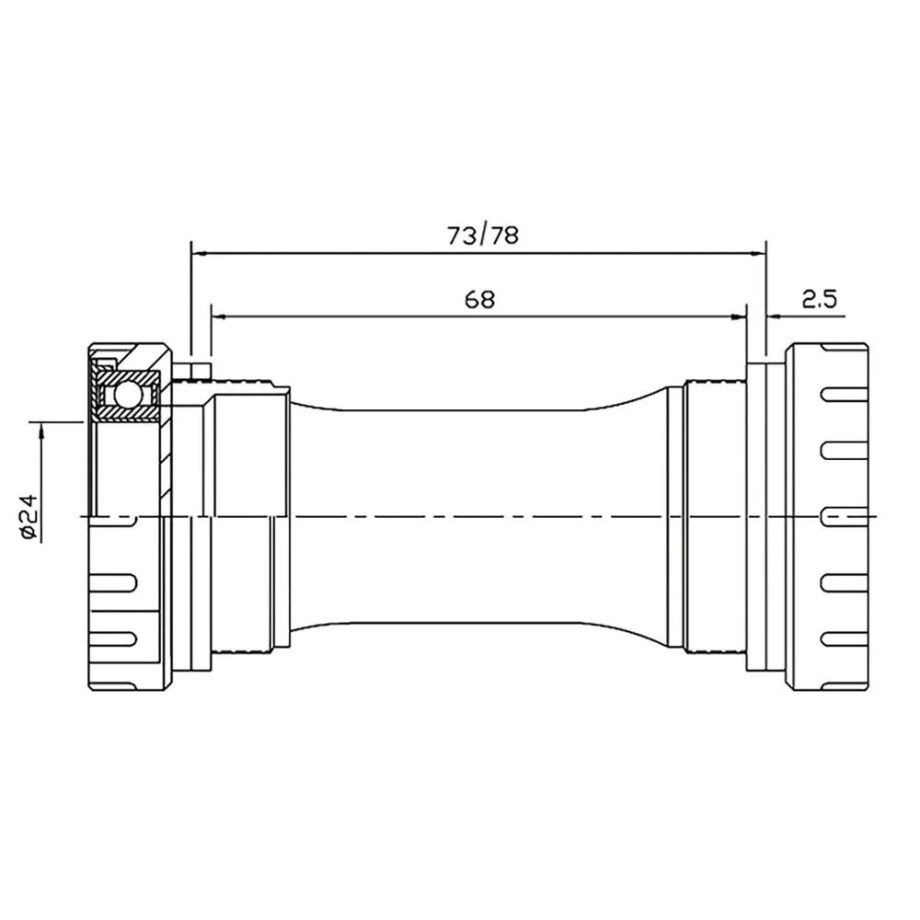 Каретка Neco BB401