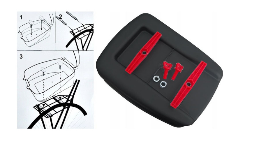 Кофр для велосипеда малый (черный)