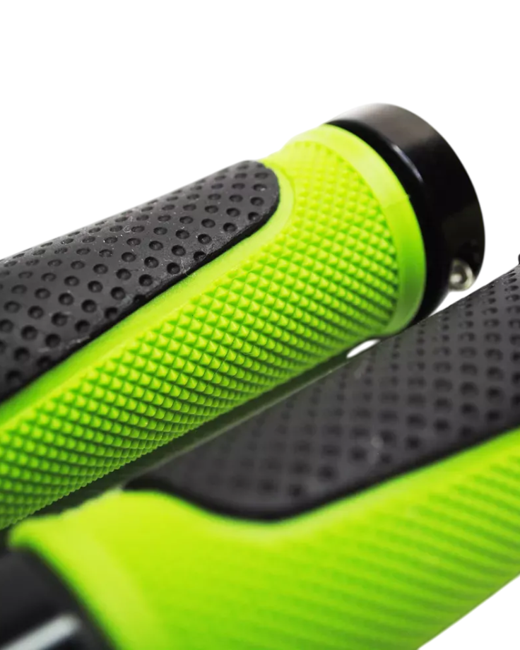 Грипсы Hualong HL-G308 (чёрный/зеленый, L-130 мм)