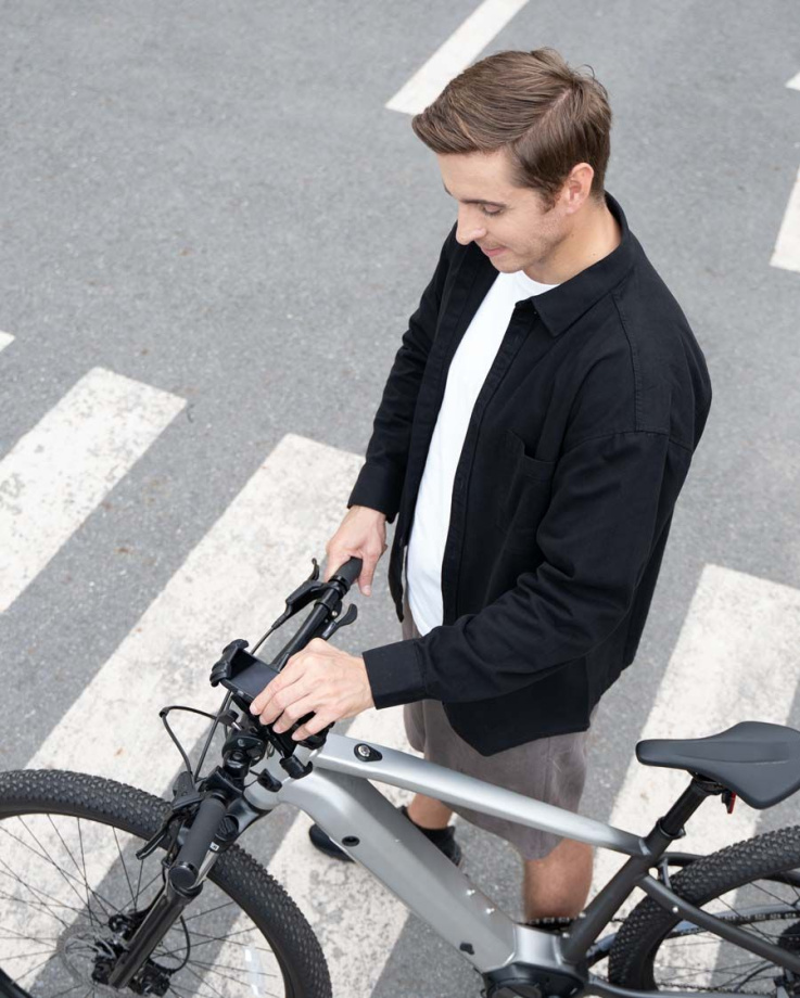 Держатель телефона на руль Lamicall BP05 (чёрный)