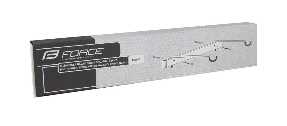 Кронштейн для велосипеда Force 899502 (настенный, складной, стальной, чёрный)