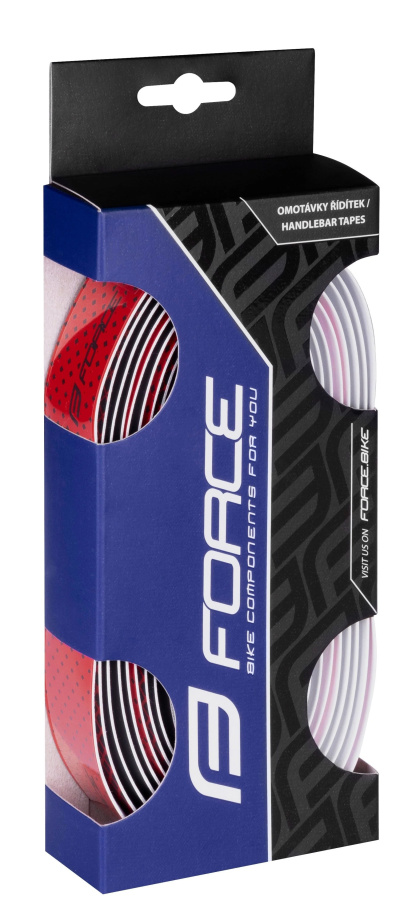 Обмотка руля Force EVA Dual (черно-красная)