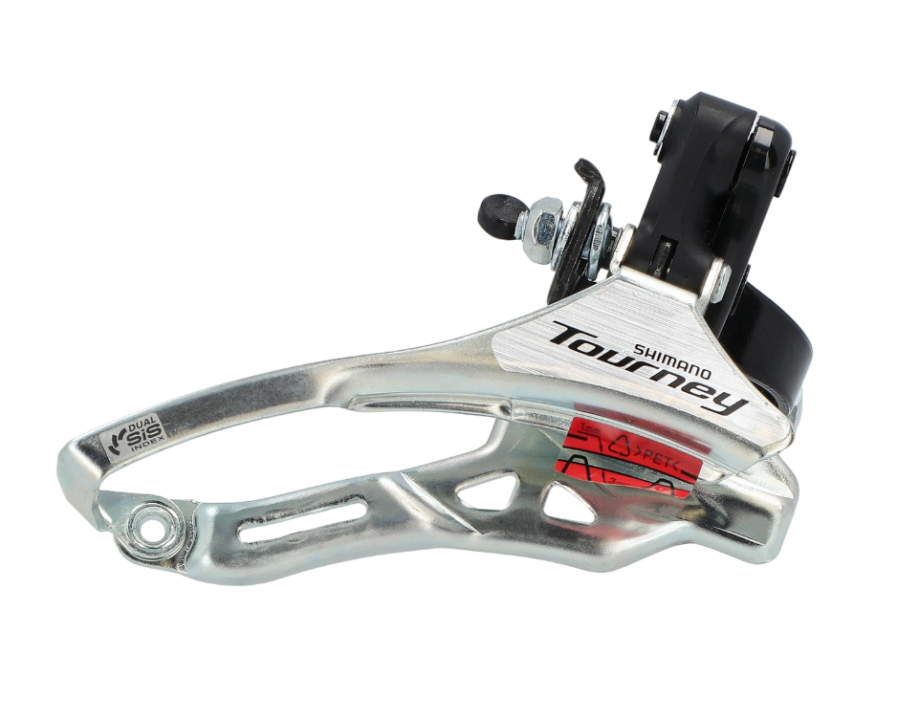 Передний переключатель Shimano Tourney FD-TY300 (верхняя тяга, хомут 34.9 мм, 3x6/7 скоростей)