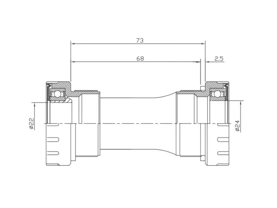 Каретка Neco BB501