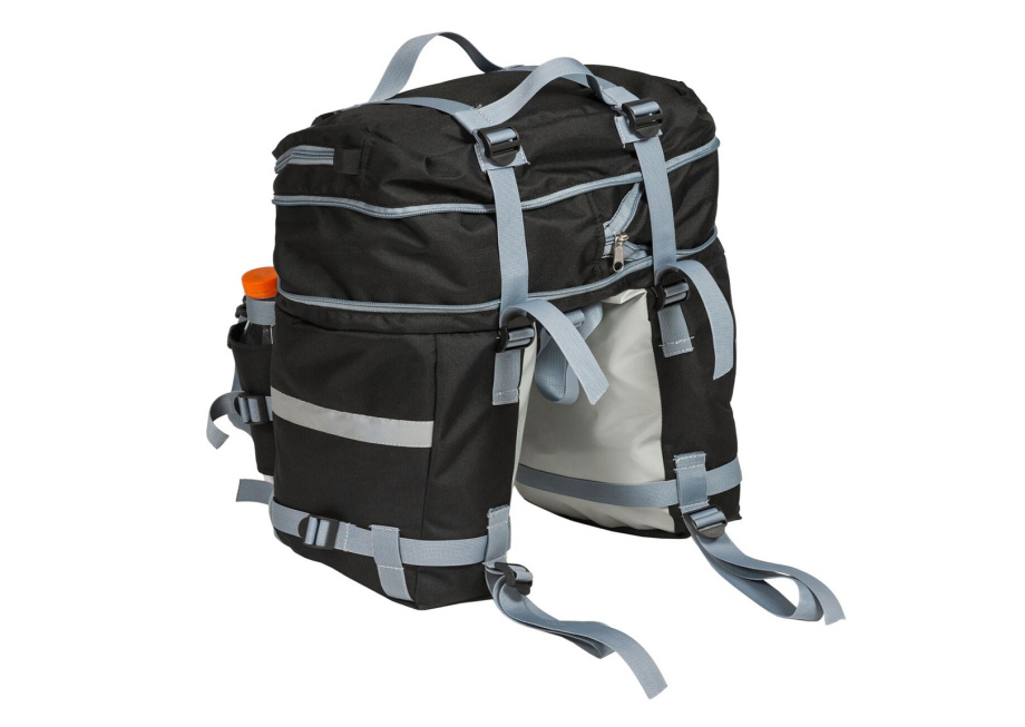 Велорюкзак Course на багажник (велоштаны) 22-30 литров (чёрный)