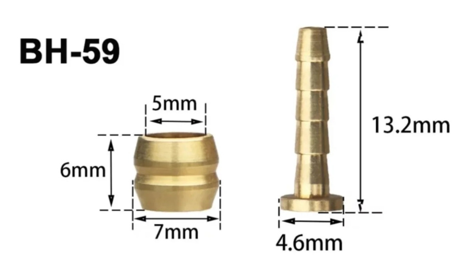 Оливка и соединительная трубка Shimano SM-BH59
