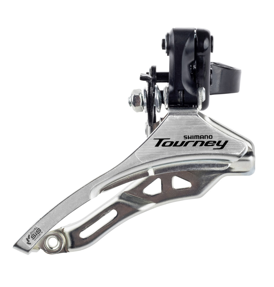 Передний переключатель Shimano Tourney FD-TY300 (верхняя тяга, хомут 34.9 мм, 3x6/7 скоростей)