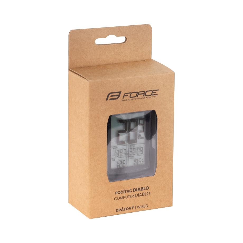 Проводной компьютер Force DIABLO (11 функций, черный)