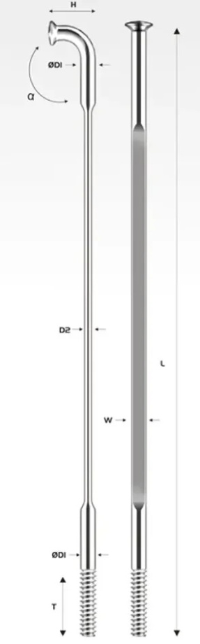 Спица Pillar PSR PA 1423 x 280мм SP (чёрный)